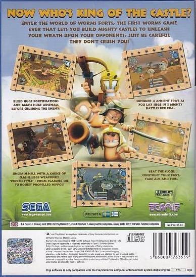 Worms Forts Under Siege - PS2 (Genbrug)